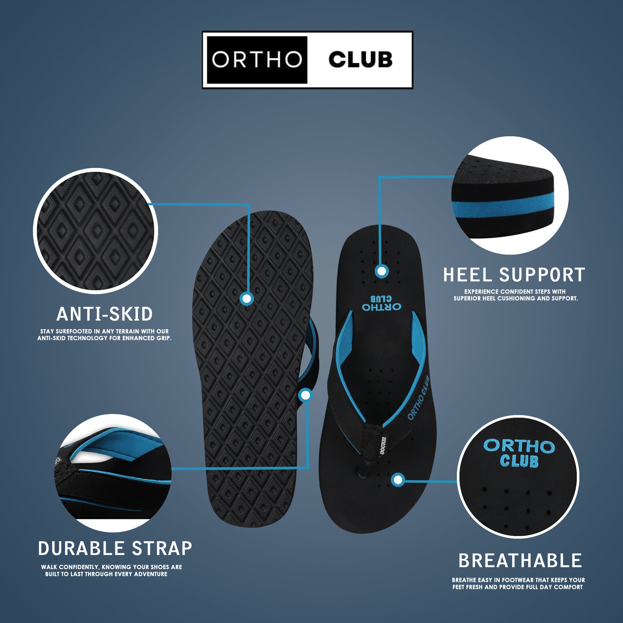 ORTHO CLUB Women Extra Soft Doctor Ortho Slipper