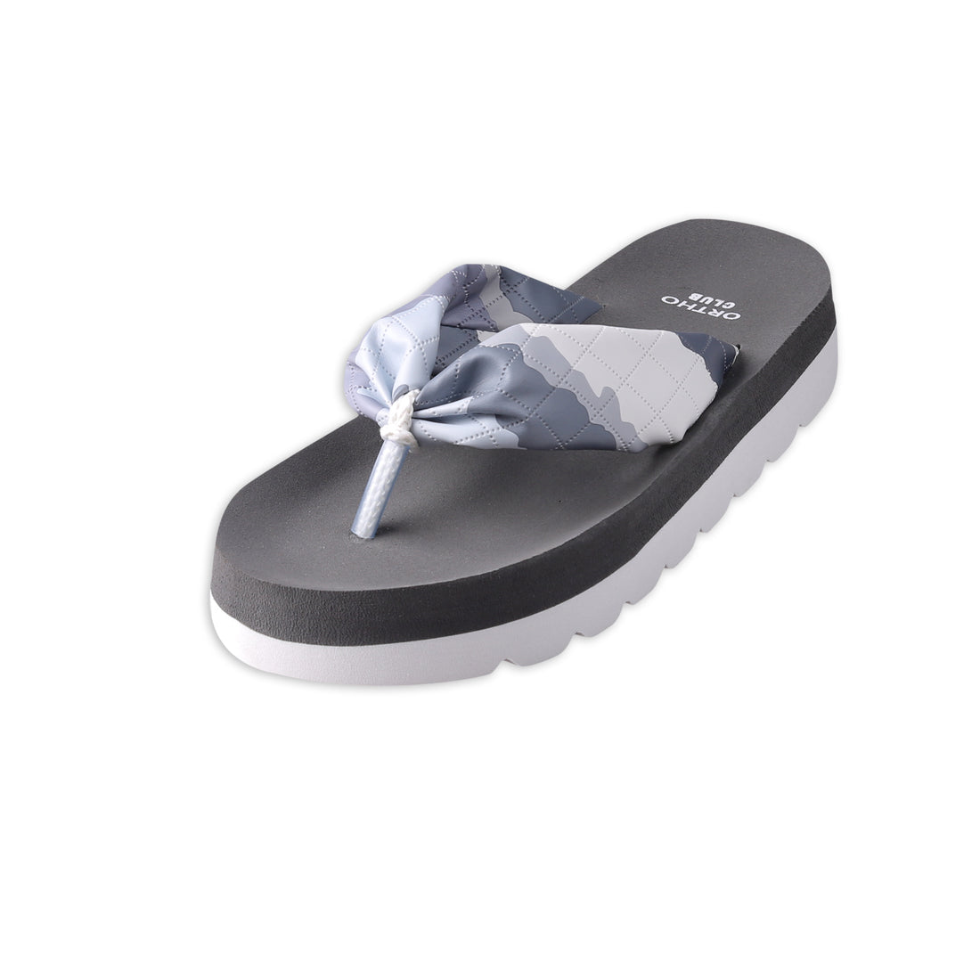 ORTHO CLUB Women’s Soft Cushion Flip Flops with Colorful Fabric Strap | Lightweight Orthopedic Slippers for Women