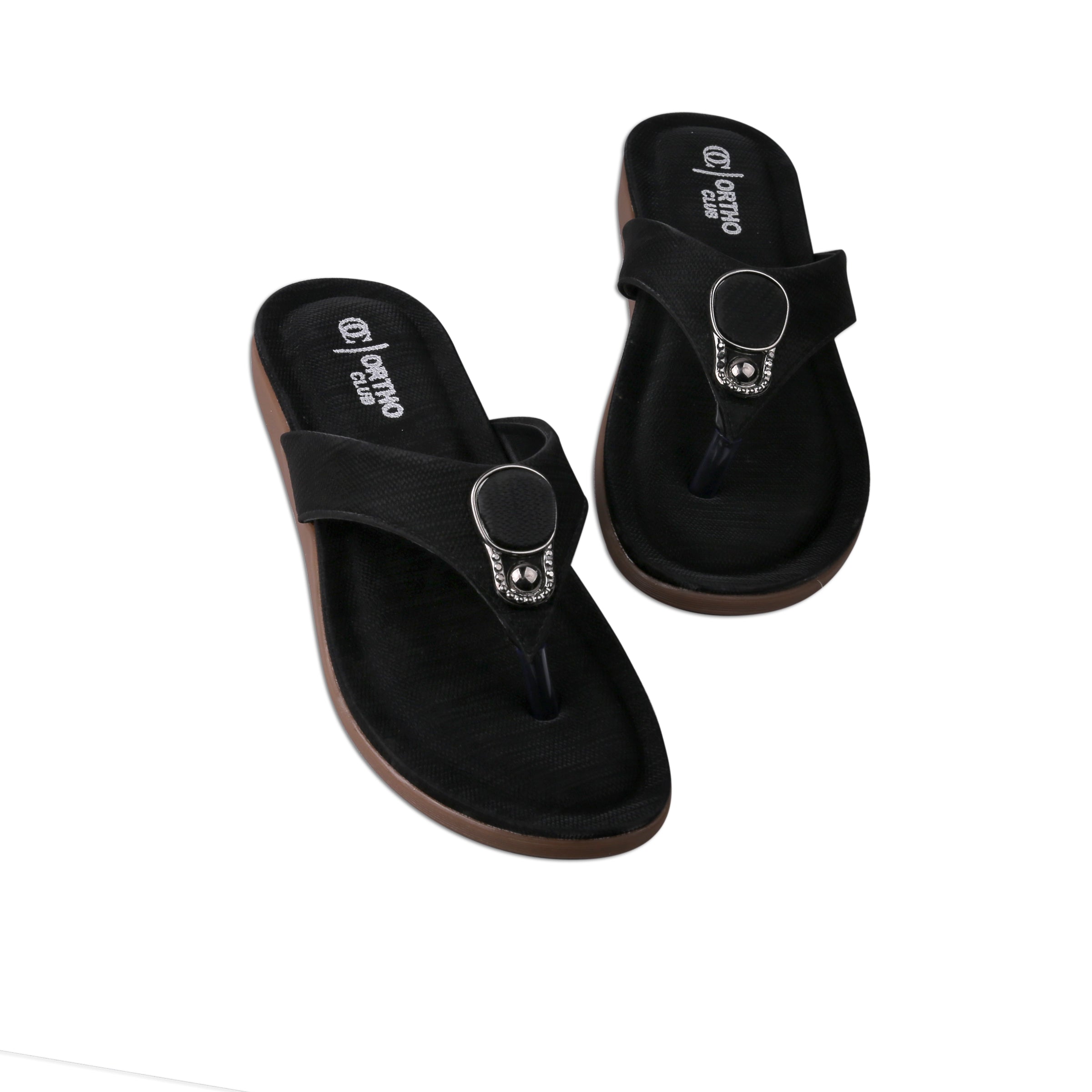 ORTHO CLUB Women’s Comfortable Orthopedic Flip-Flops | Soft Cushion Slippers with Arch Support | Stylish Sandals for Walking & Casual Use