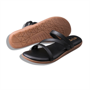 ORTHO CLUB Women’s Stylish Casual Slip-On Flats | Lightweight Comfortable Sandals | Anti-Slip Sole & Soft Cushioned Footbed for All-Day Comfort