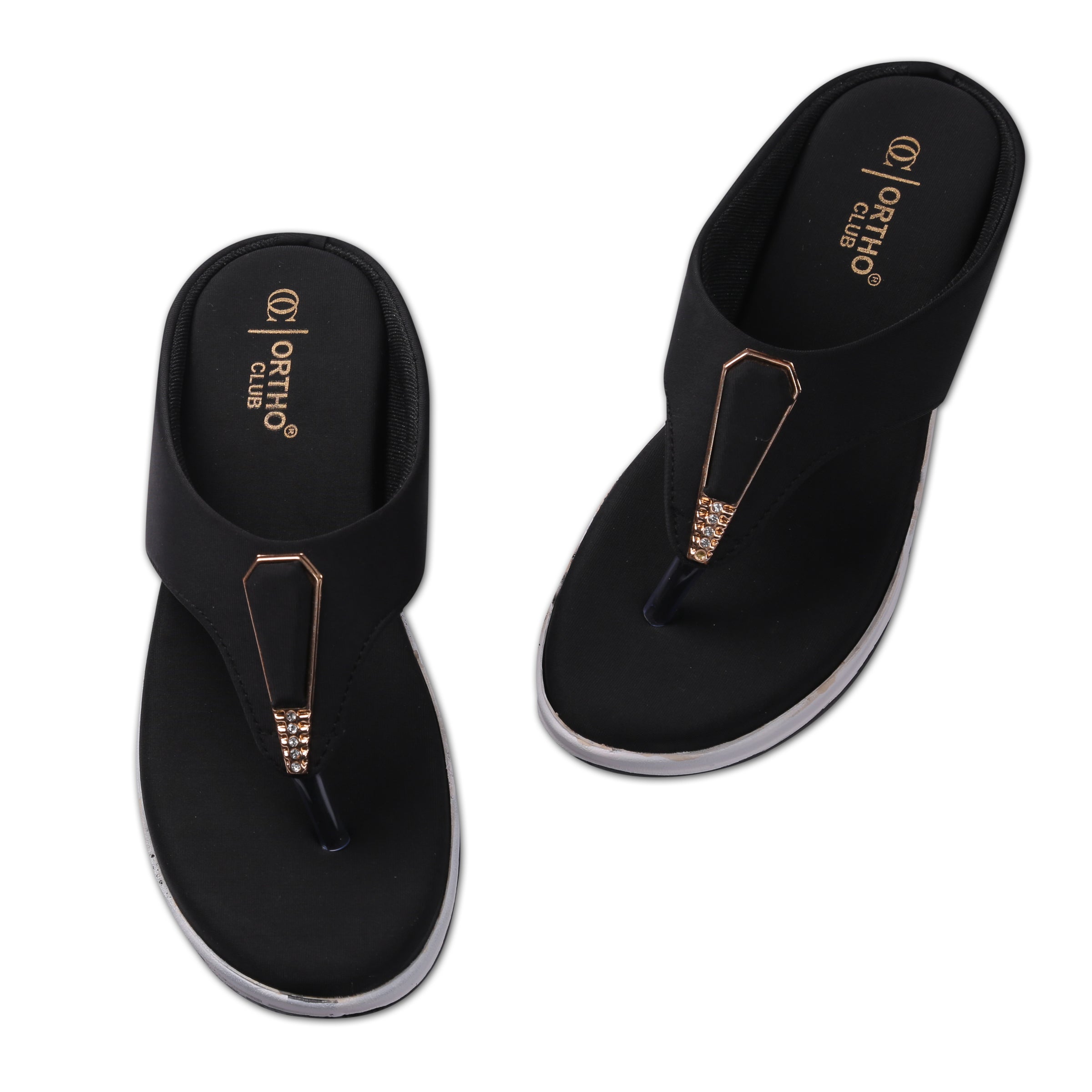 ORTHO CLUB Fancy doctor slippers Comfortable flat sandals for women