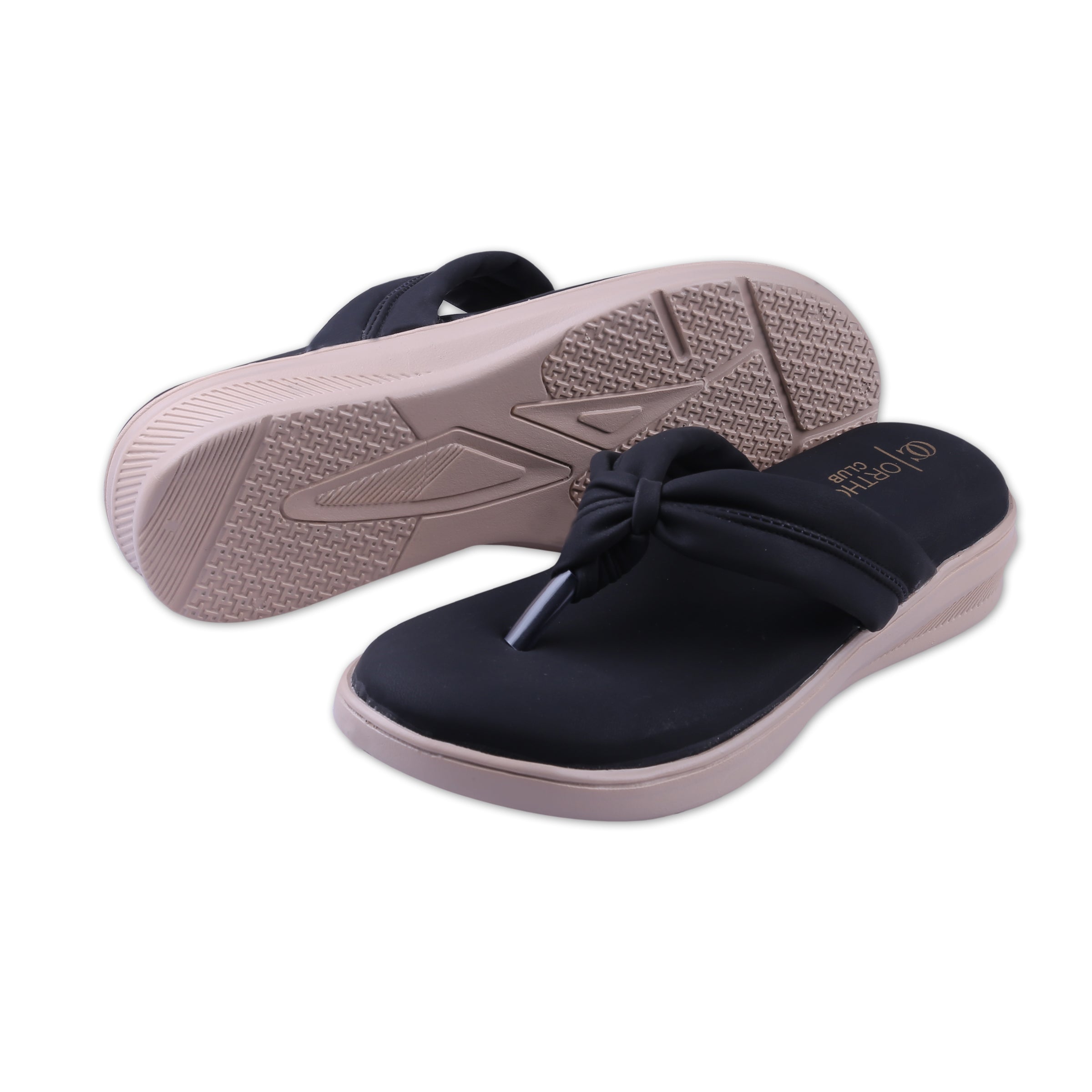 ORTHO CLUB Women’s Comfortable Soft Cushion Orthopedic Slippers | Anti-Skid Wedge Flip Flop Sandal