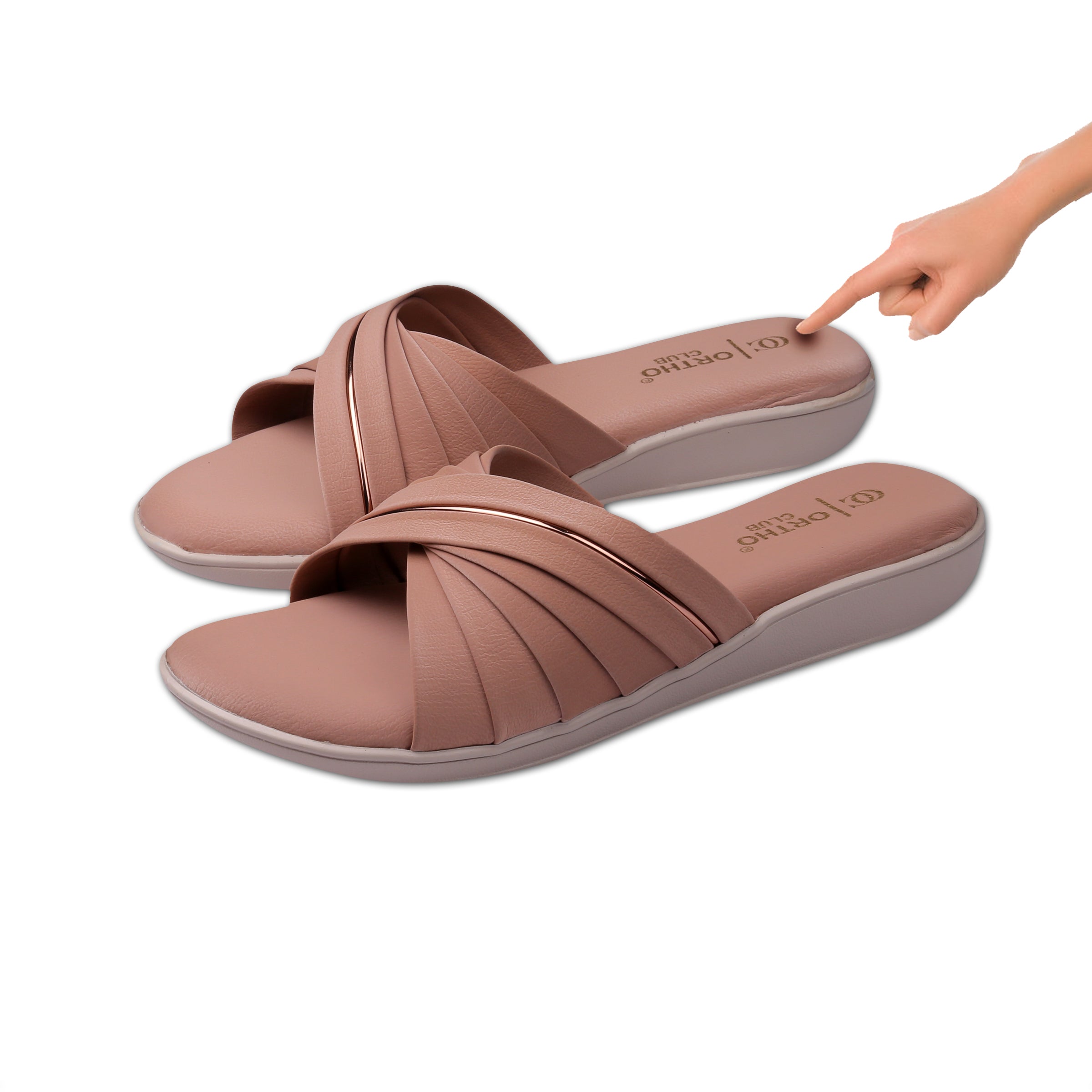 ORTHO CLUB Women’s Orthopedic Comfortable Slip-On Sandals