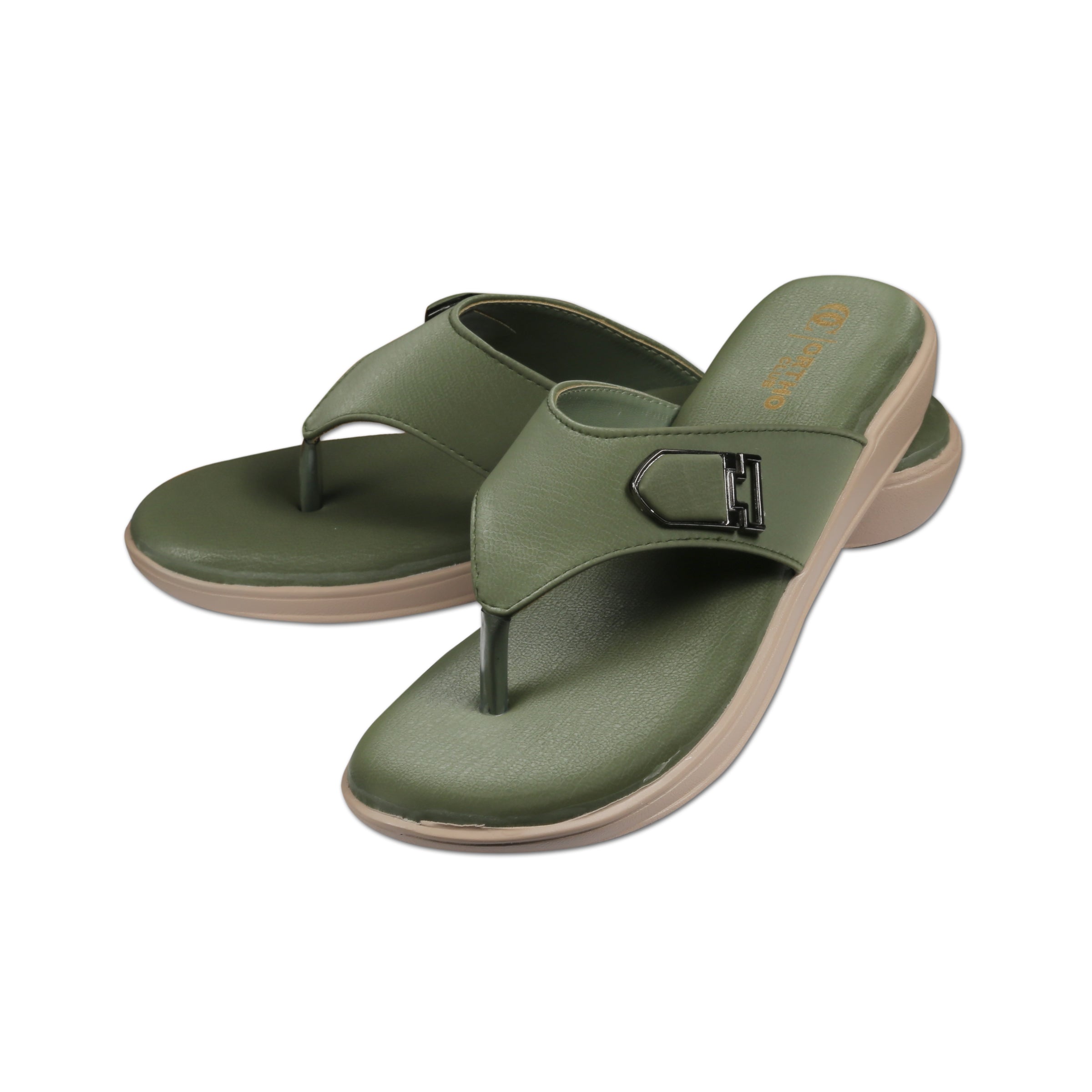 ORTHO CLUB Fancy doctor slippers Comfortable flat sandals for women