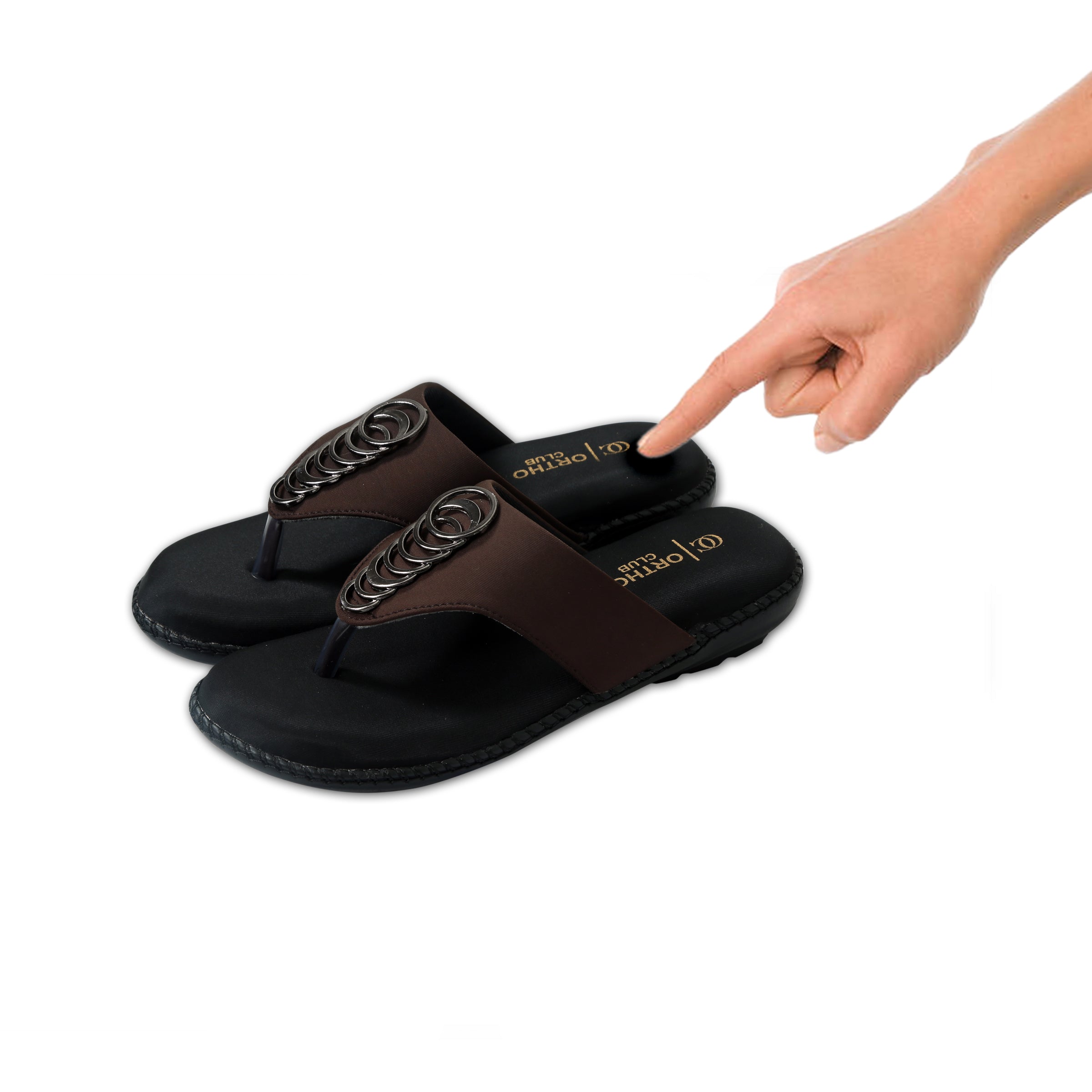 ORTHO CLUB Comfortable flat sandal Slipper's for Women's