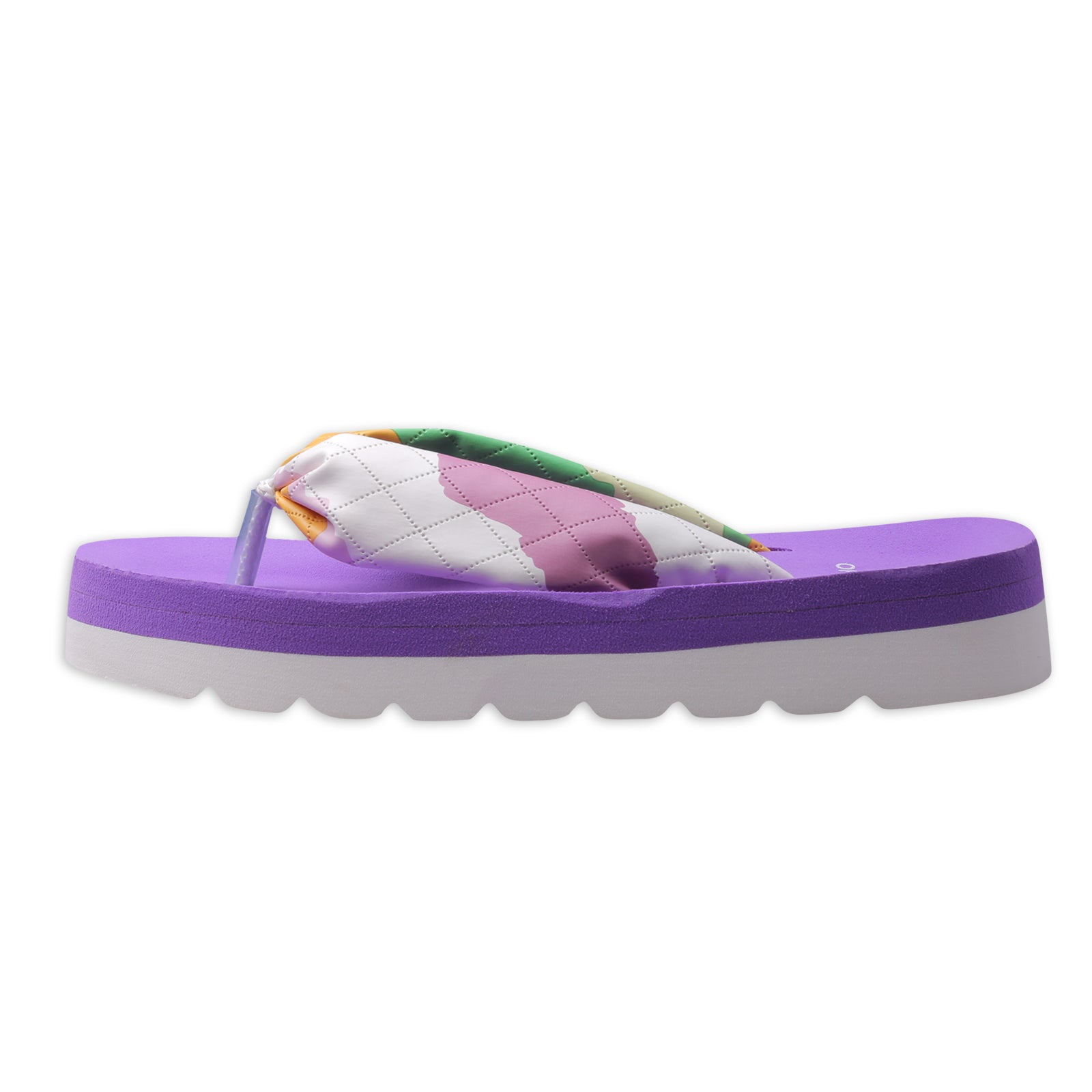 ORTHO CLUB Women’s Soft Cushion Flip Flops with Colorful Fabric Strap | Lightweight Orthopedic Slippers for Women