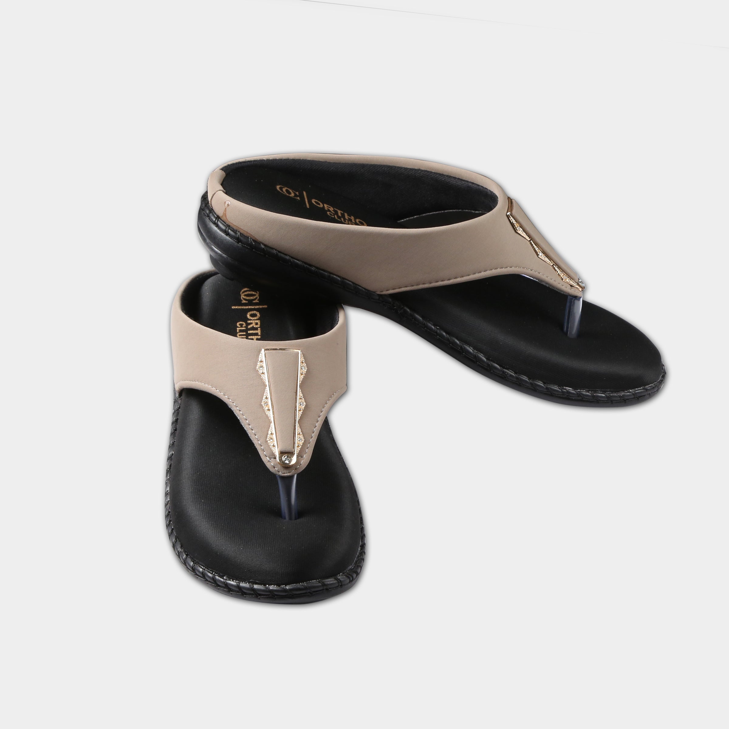 ORTHO CLUB Fancy doctor slippers for women Comfortable flat sandals