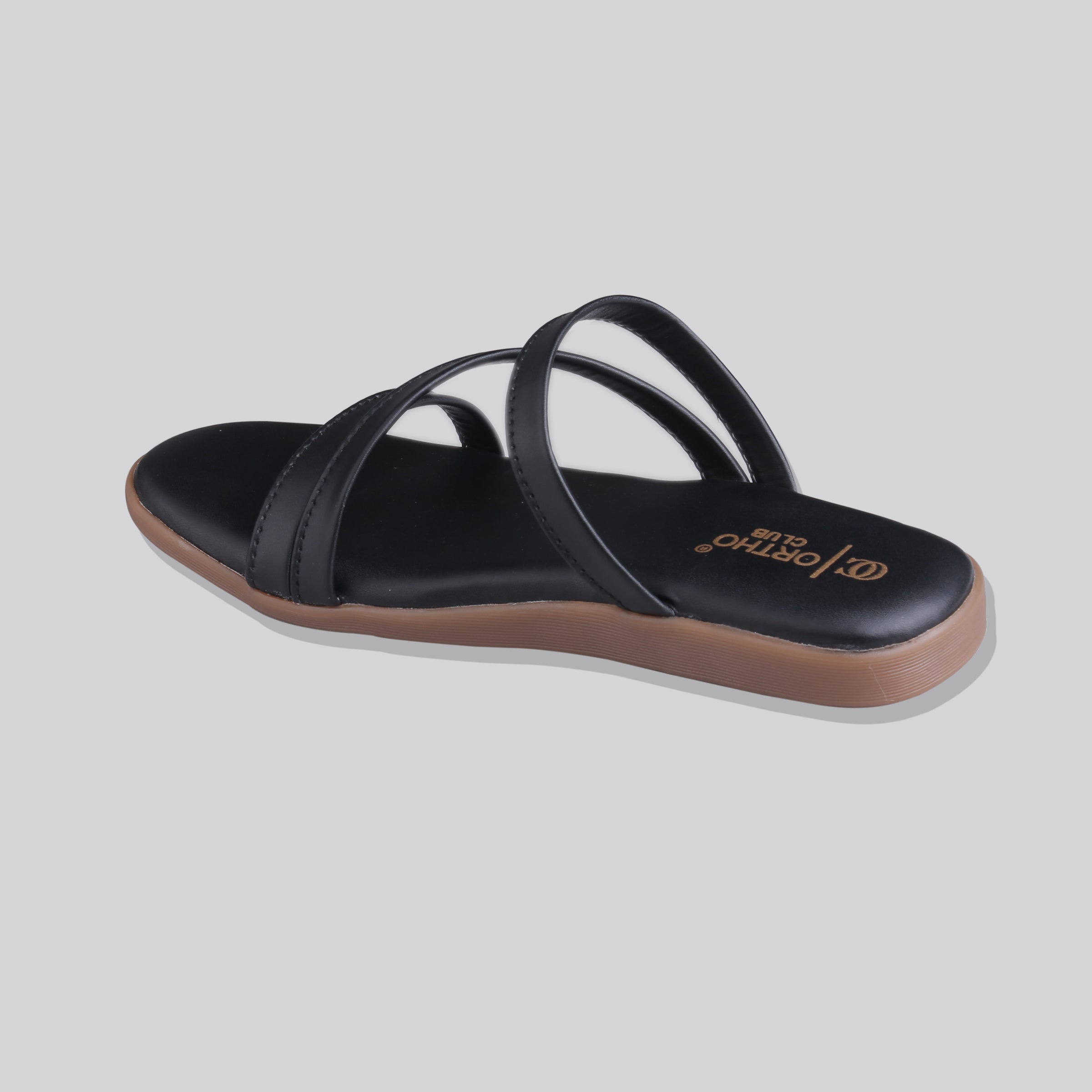 ORTHO CLUB Women’s Stylish Casual Slip-On Flats | Lightweight Comfortable Sandals | Anti-Slip Sole & Soft Cushioned Footbed for All-Day Comfort