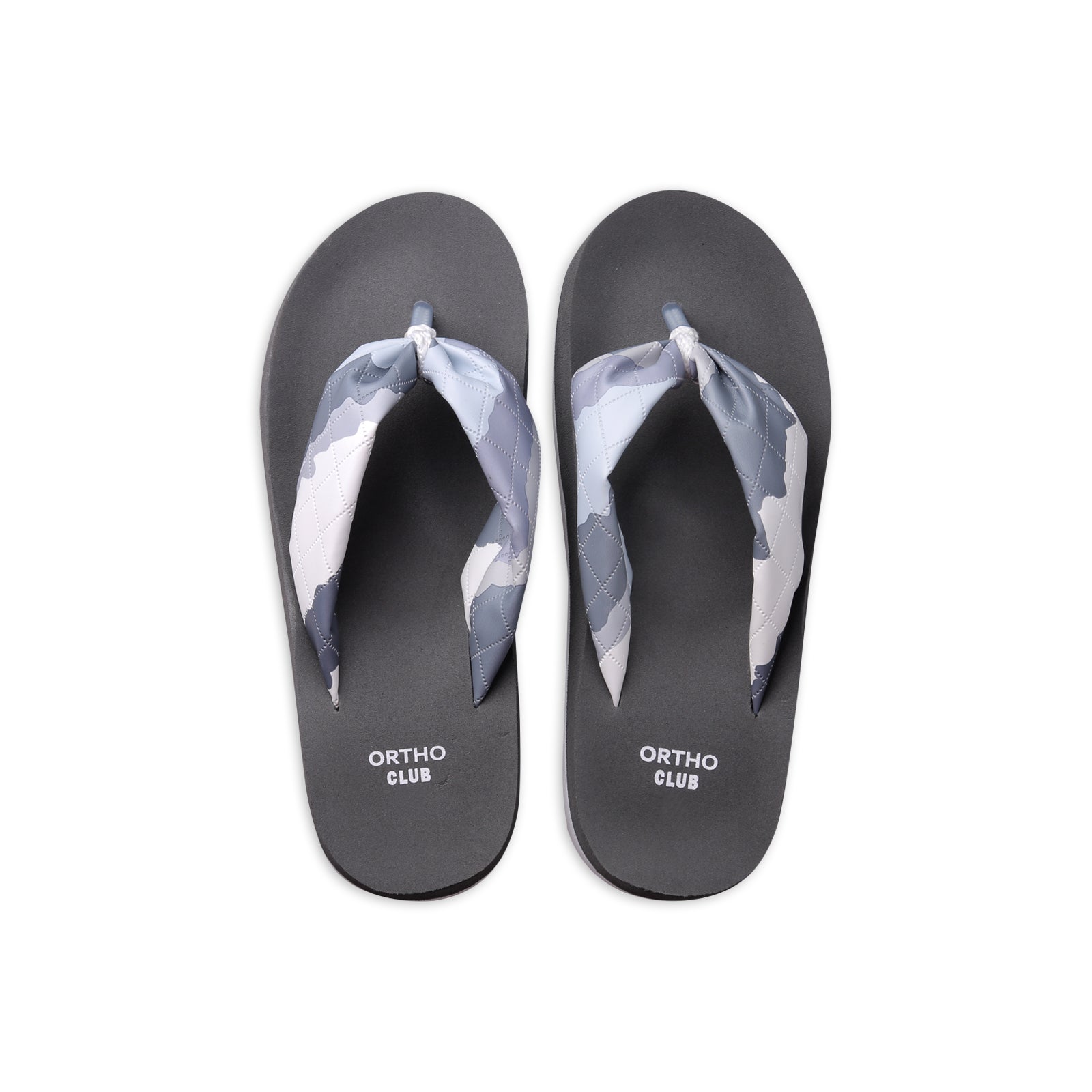ORTHO CLUB Women’s Soft Cushion Flip Flops with Colorful Fabric Strap | Lightweight Orthopedic Slippers for Women