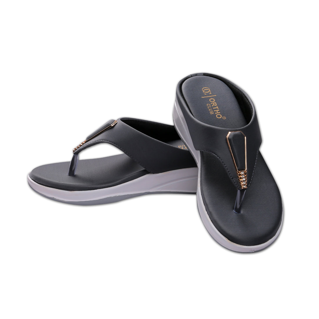ORTHO CLUB Fancy doctor slippers Comfortable flat sandals for women
