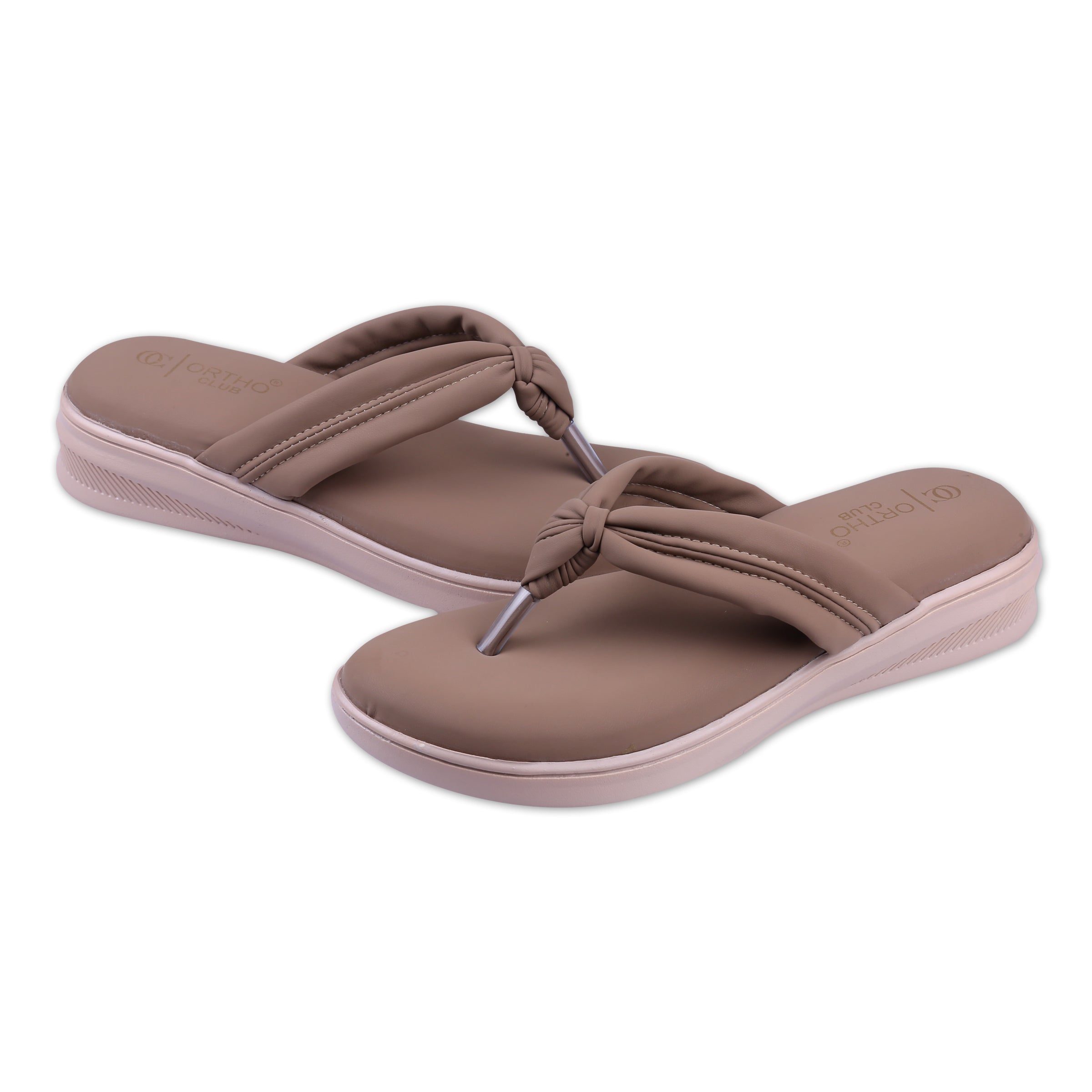 ORTHO CLUB Women’s Comfortable Soft Cushion Orthopedic Slippers | Anti-Skid Wedge Flip Flop Sandal