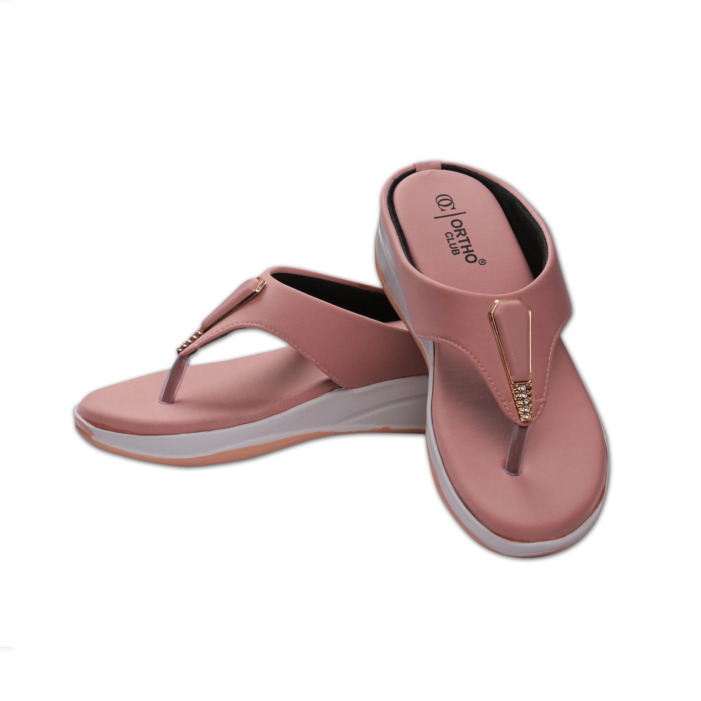 ORTHO CLUB Fancy doctor slippers Comfortable flat sandals for women