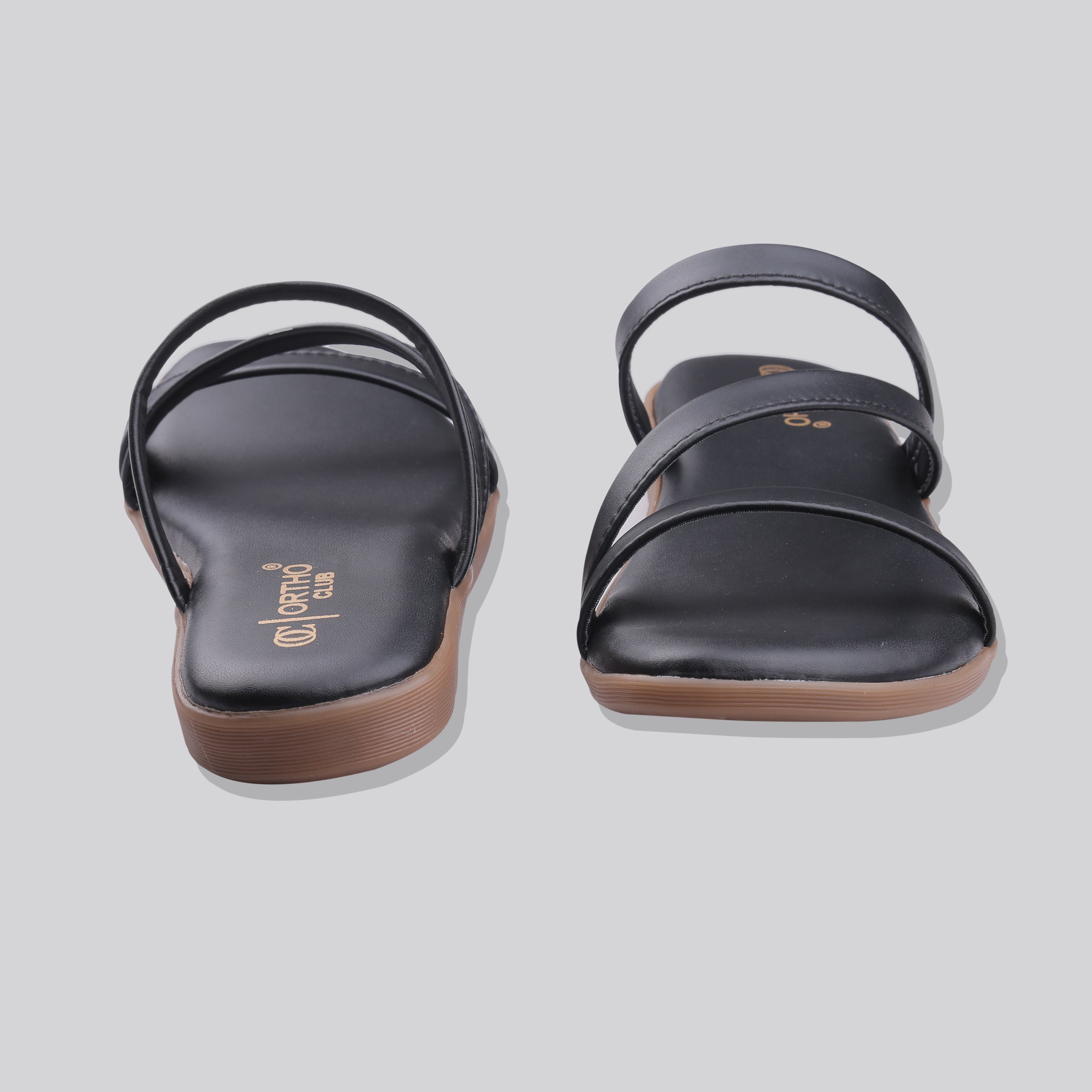 ORTHO CLUB Women’s Stylish Casual Slip-On Flats | Lightweight Comfortable Sandals | Anti-Slip Sole & Soft Cushioned Footbed for All-Day Comfort