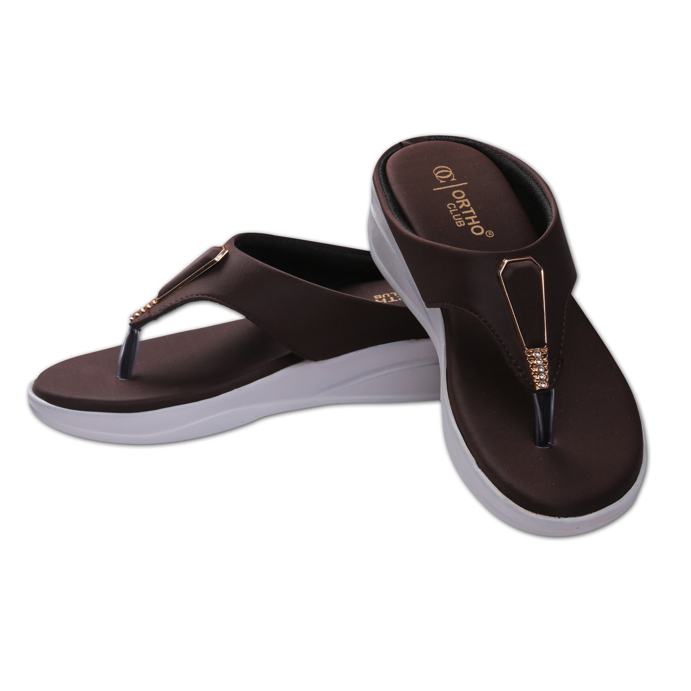 ORTHO CLUB Fancy doctor slippers Comfortable flat sandals for women