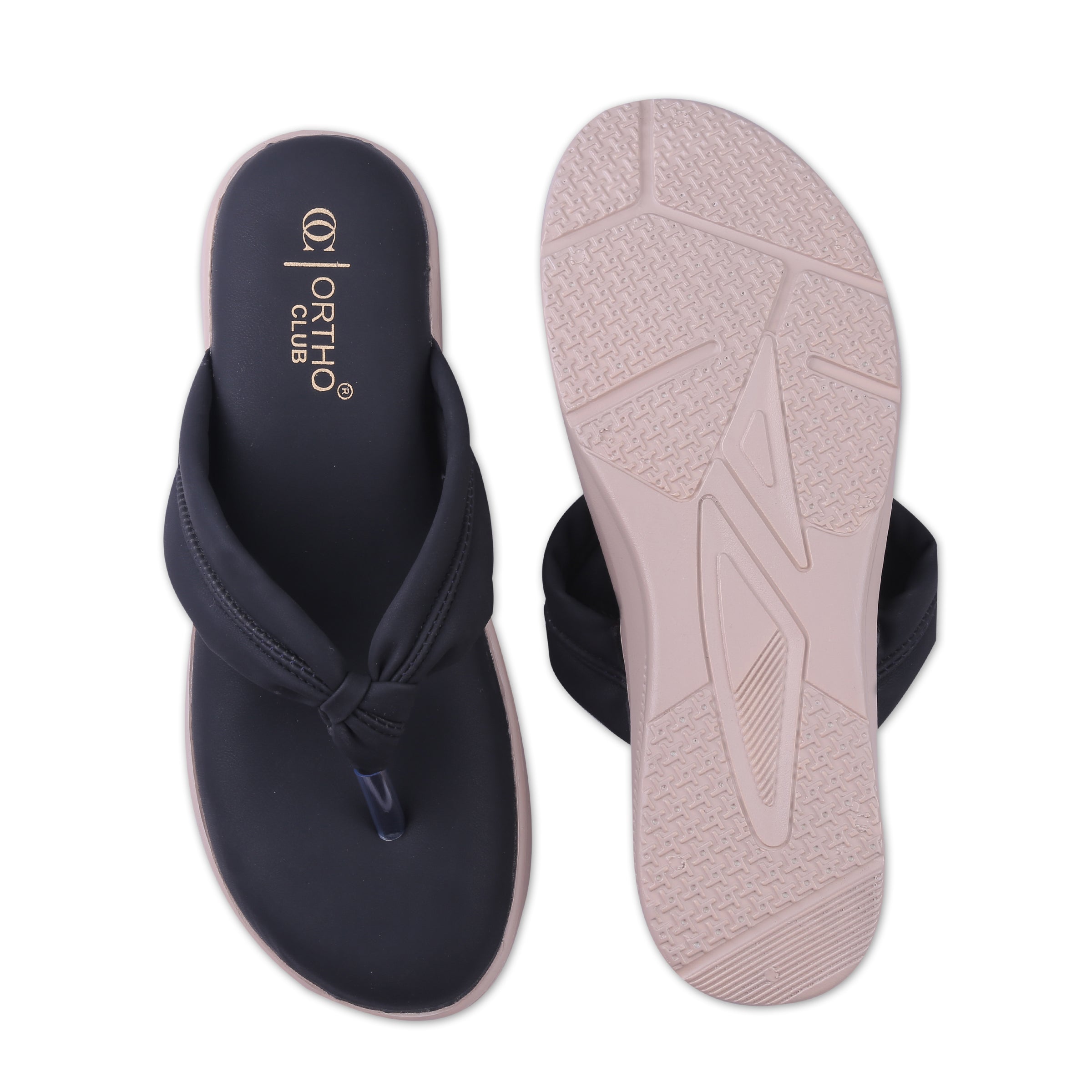 ORTHO CLUB Women’s Comfortable Soft Cushion Orthopedic Slippers | Anti-Skid Wedge Flip Flop Sandal