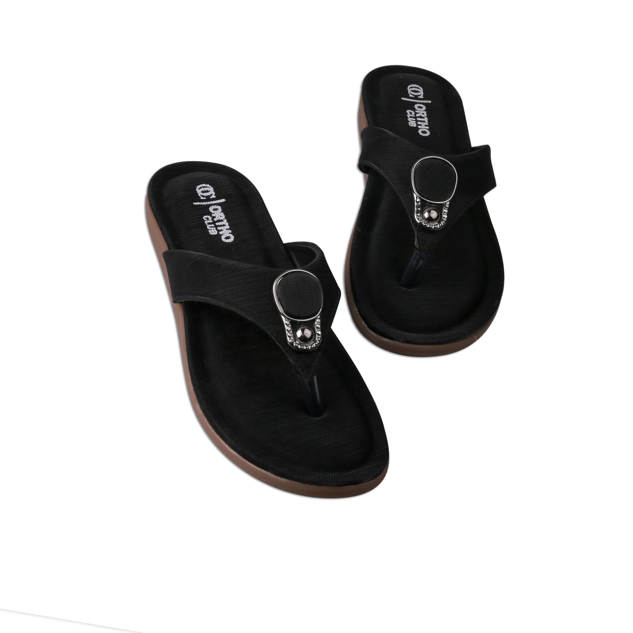 ORTHO CLUB Women’s Comfortable Orthopedic Flip-Flops | Soft Cushion Slippers with Arch Support | Stylish Sandals for Walking & Casual Use