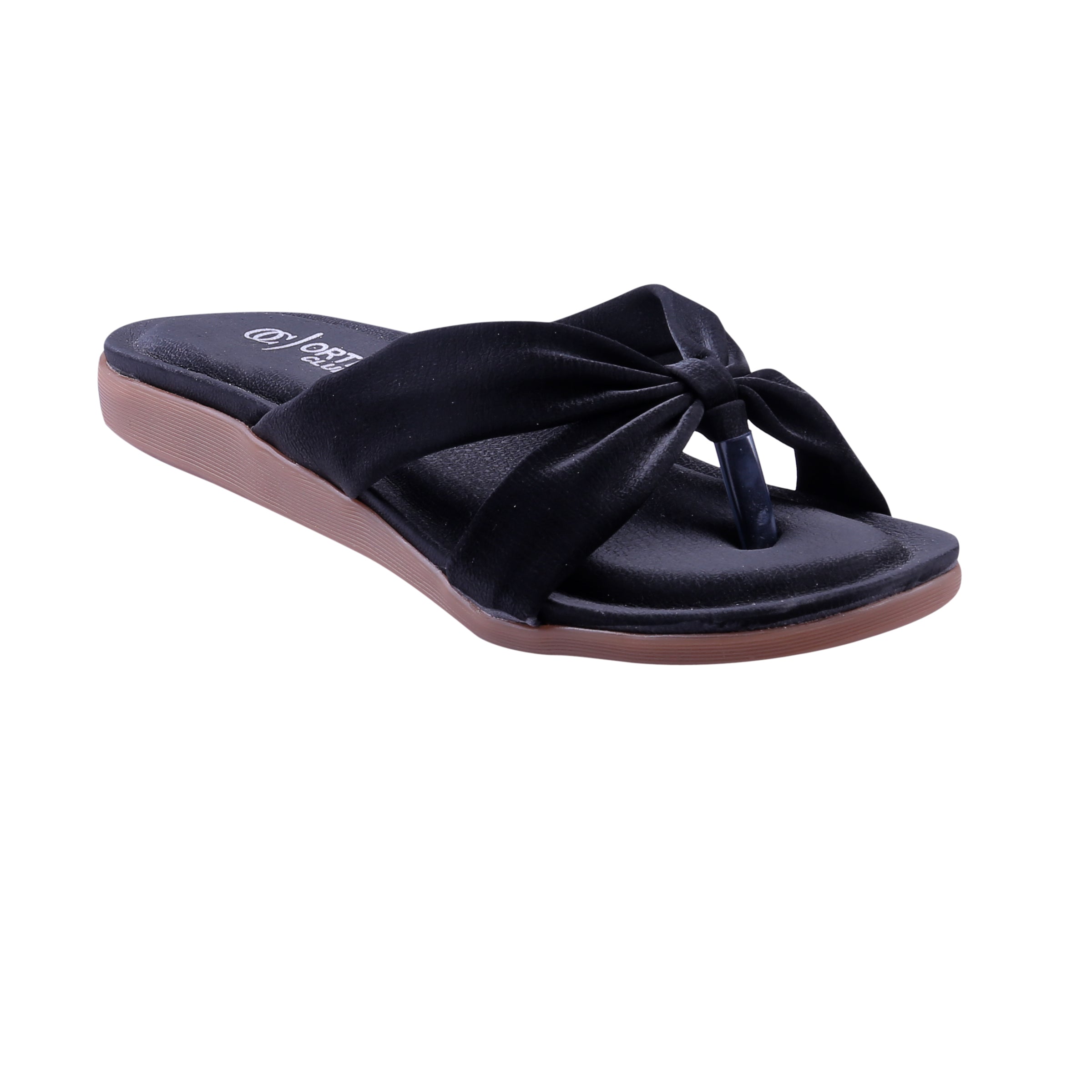 ORTHO CLUB Women’s Slip-On Flats with Stylish Bow Design