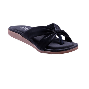 ORTHO CLUB Women’s Slip-On Flats with Stylish Bow Design