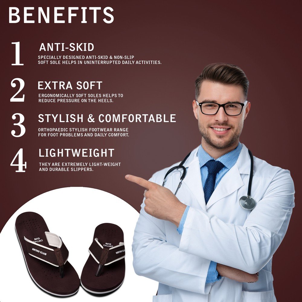 ORTHO CLUB Slippers For Man Ortho Health Slippers for Men