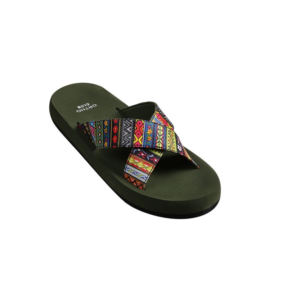 ORTHO CLUB Extra Soft Womens Printed Slipper
