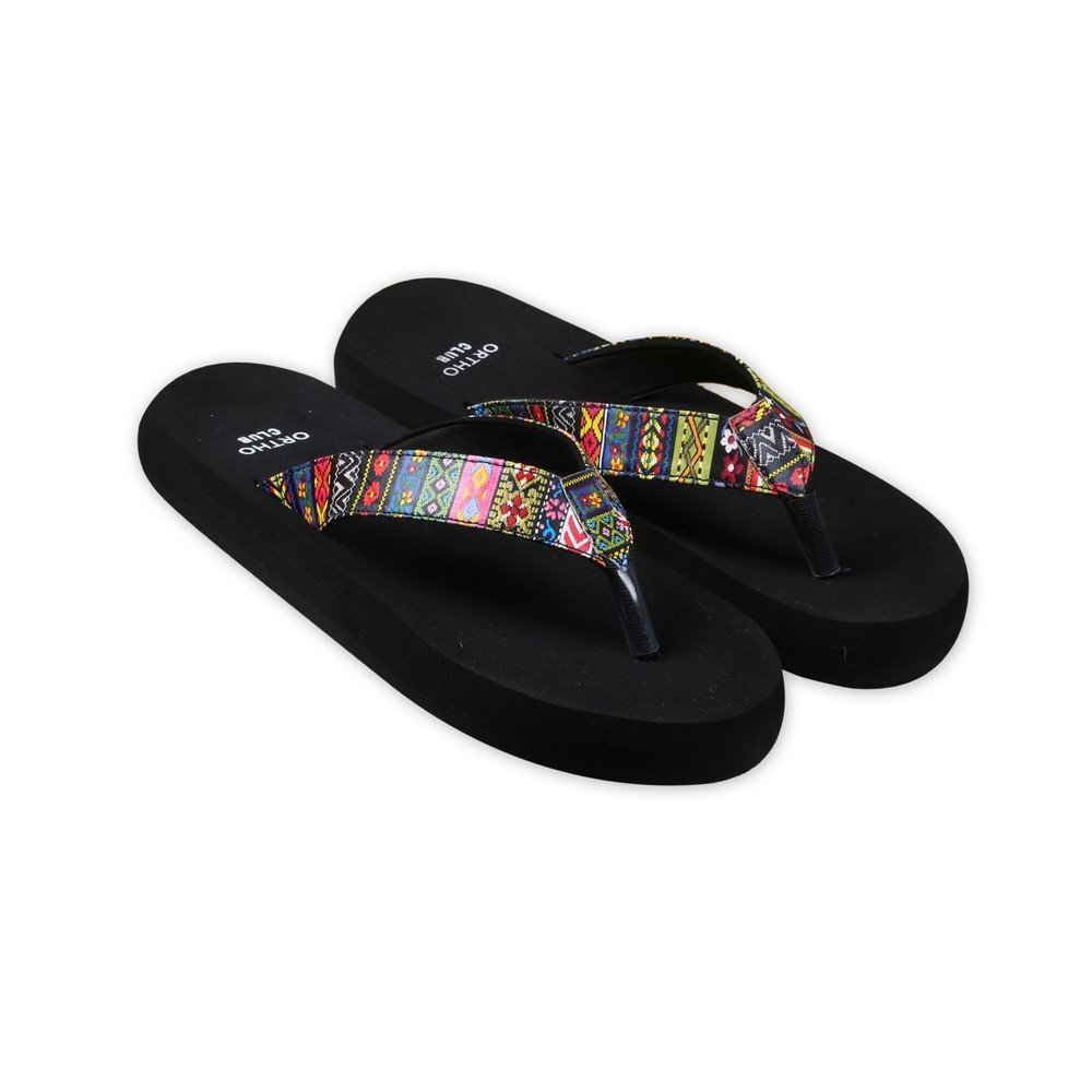 ORTHO CLUB Soft Womens Printed Slipper