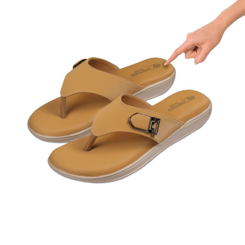 ORTHO CLUB Fancy doctor slippers Comfortable flat sandals for women