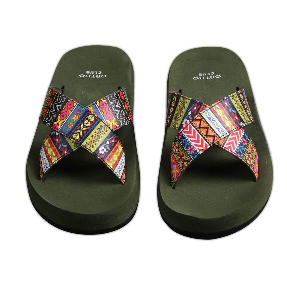 ORTHO CLUB Extra Soft Womens Printed Slipper