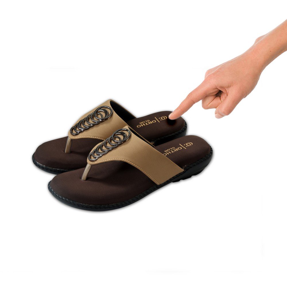 ORTHO CLUB Comfortable flat sandal Slipper's for Women's