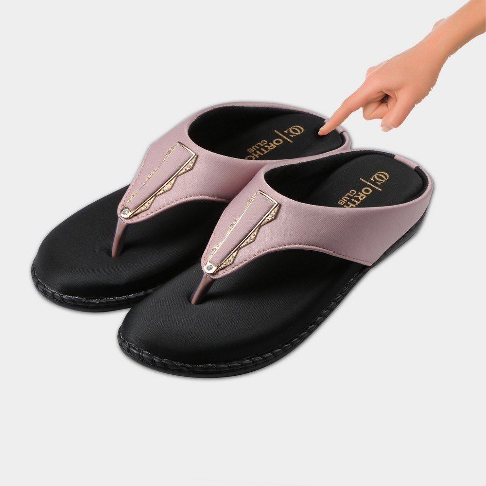 ORTHO CLUB Fancy doctor slippers Comfortable flat sandals for women