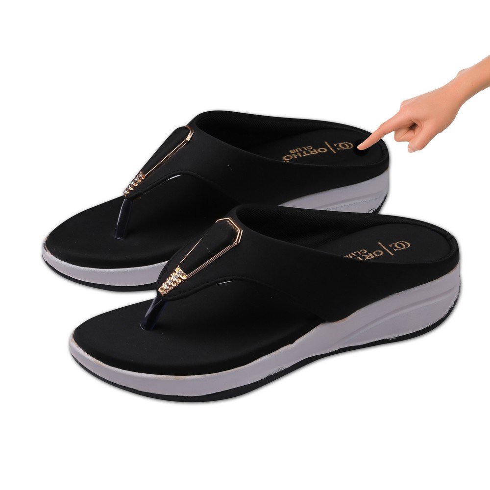 ORTHO CLUB Fancy doctor slippers Comfortable flat sandals for women