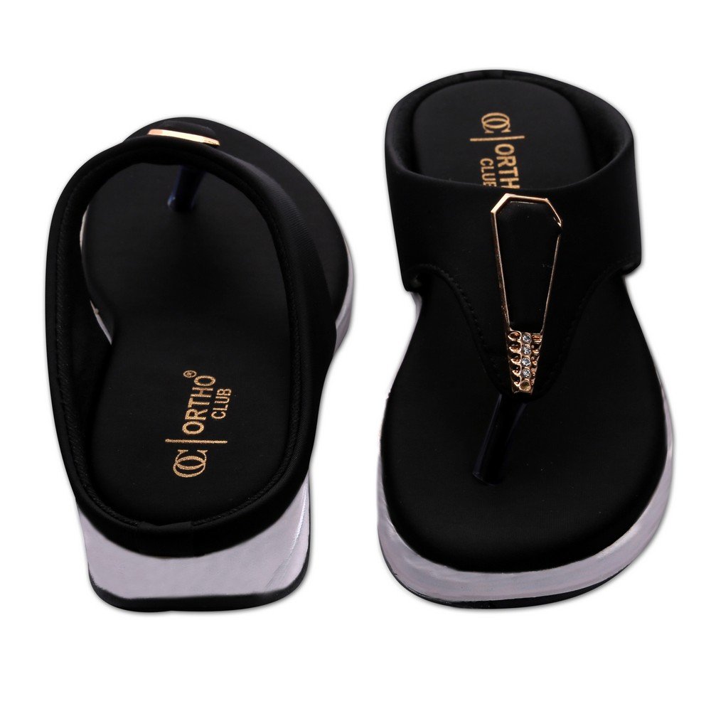 ORTHO CLUB Fancy doctor slippers Comfortable flat sandals for women
