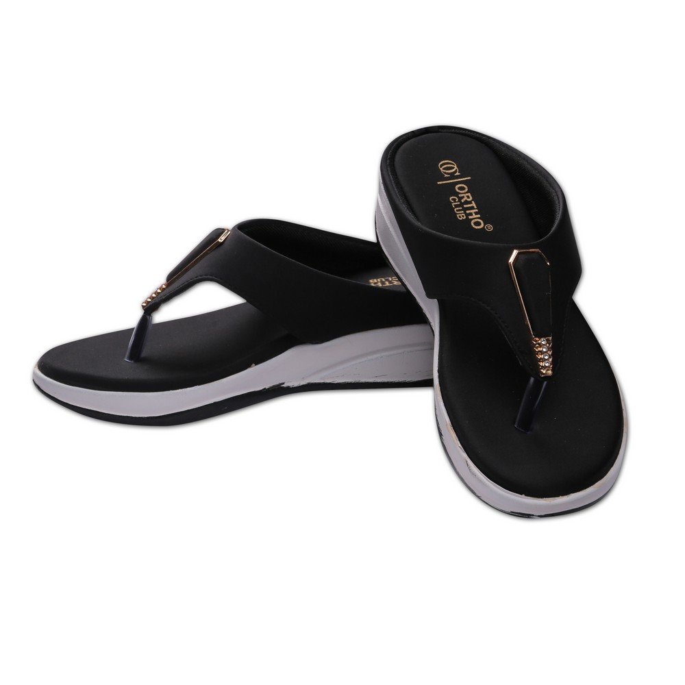 ORTHO CLUB Fancy doctor slippers Comfortable flat sandals for women